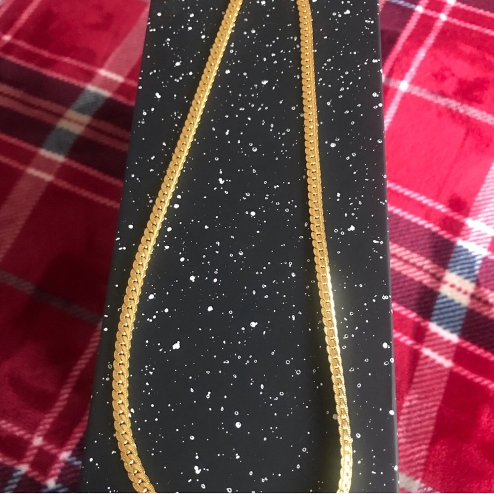 22” Gold Flat Chain Necklace